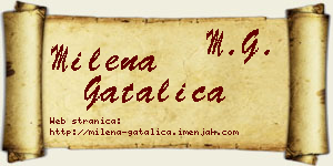 Milena Gatalica vizit kartica